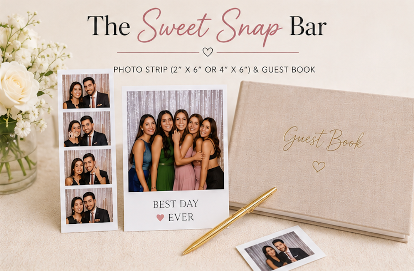 The SWEET SNAP Bar (Photo Booth Rental)